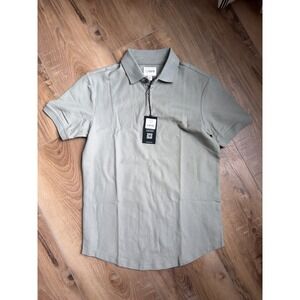 Cuts Clothing Short Sleeve Curve Hem Polo Shirt MK10045N Mens Small NWT